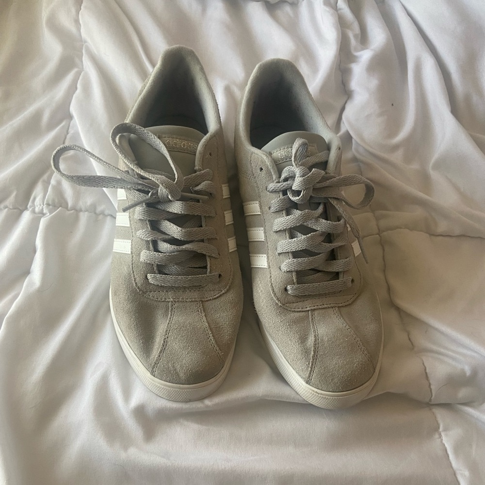 Cute simple grey adidas sneakers